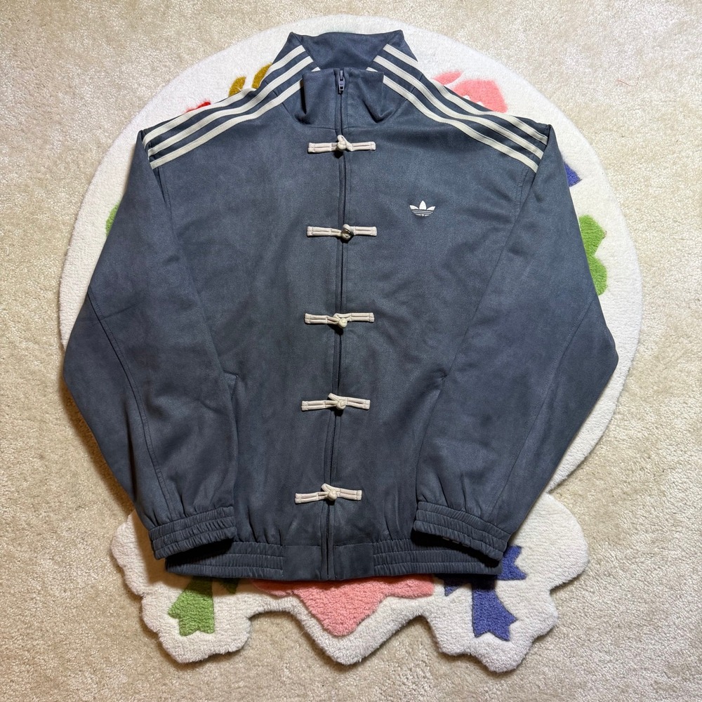 Adidas Originals Frog Toggle Track Chinese New Year Jacket Charcoal Grey XL
